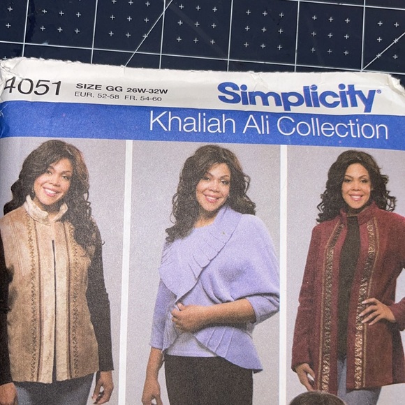 Simplicity Womens Jackets, vest, bag pattern Sz 26w - 32w - Picture 2 of 4